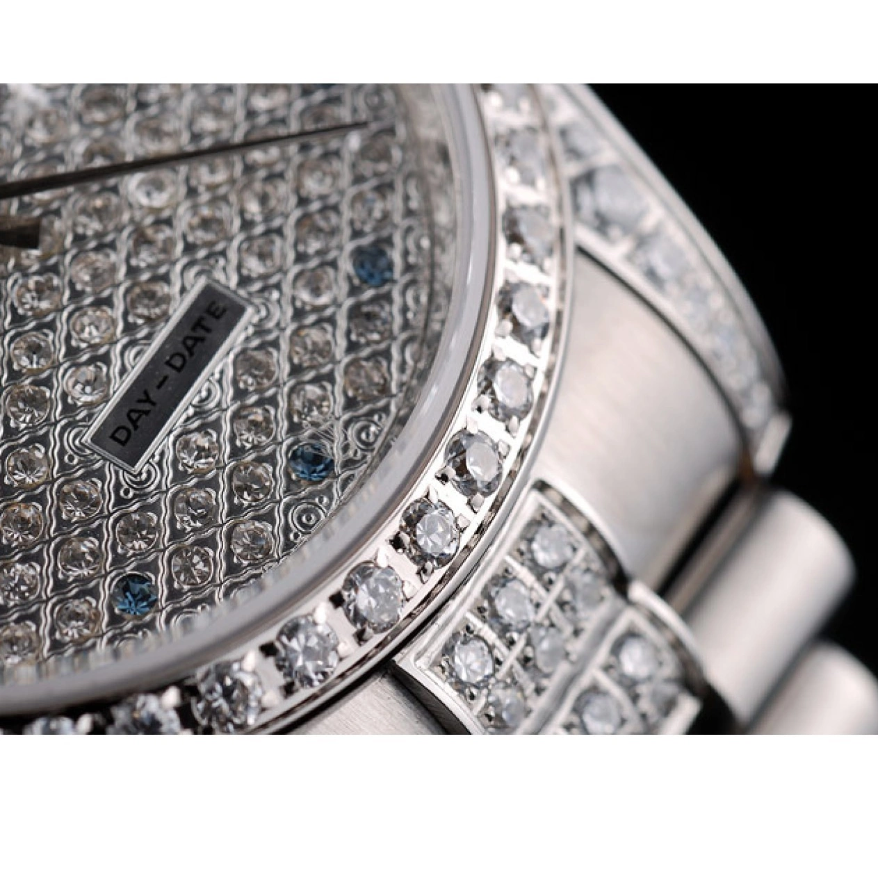 Aaa replica watch Plated 41986 Steel DayDate Rolex Dial Plated Bracelet Diamond Stainless Diamond 0804